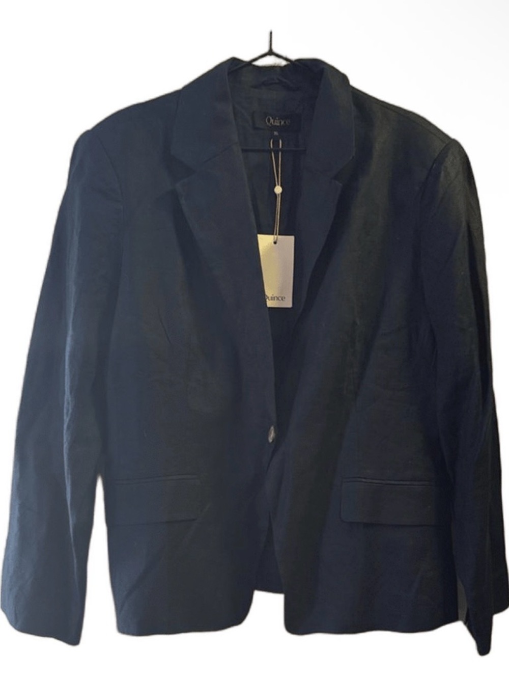 NWT Quince Women's 100% European Linen Structured Blazer XL
